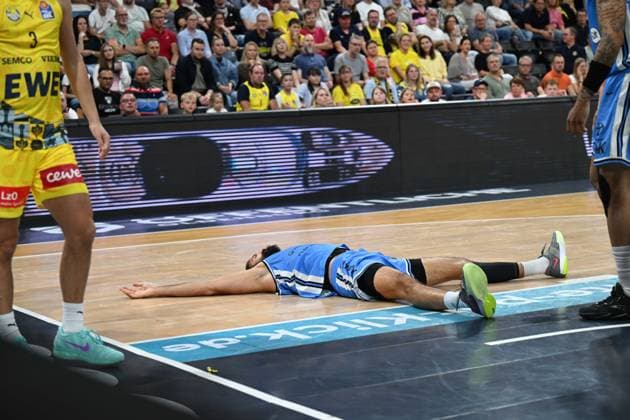 September 27, 2026, GER, Basketball, Bundesliga Matchday 3, 2026–2027 Season, Oldenburg, EWE Arena, EWE Baskets Oldenburg vs. Veolia Towers Hamburg; Photo by Martin BREUNING; Veolia Towers Hamburg 13, Oldenburg, EWE Arena, Lower Saxony, Germany Copyright: xnordphotoxGmbHx xRojahnx