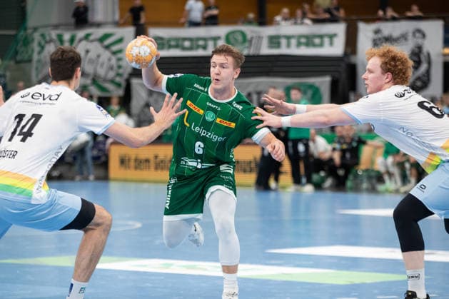Handball, HBL2: SC DHfK Leipzig vs. TSV Bayer Dormagen, September 27, 2026; Fritz Leon Haake 6, SC DHfK Leipzig Handball, 2nd Bundesliga, 2026–2027 season, Matchday 5: SC DHfK Leipzig vs. TSV Bayer Dormagen on September 27, 2026, at the Quarterback Immobilien Arena Leipzig Copyright: xBEAUTIFULxSPORTS JanxKaeferx