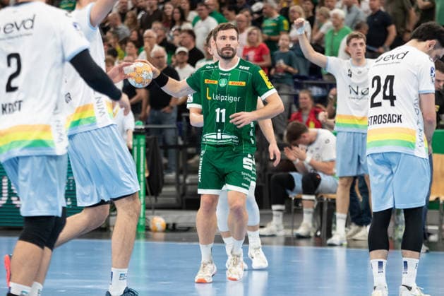 Handball, HBL2 SC DHfK Leipzig vs. TSV Bayer Dormagen, September 27, 2026, Lukas Binder 11, SC DHfK Leipzig Handball, 2nd Bundesliga, 2026–2027 season, Matchday 5: SC DHfK Leipzig vs. TSV Bayer Dormagen on September 27, 2026, at the Quarterback Immobilien Arena Leipzig Copyright: xBEAUTIFULxSPORTS JanxKaeferx