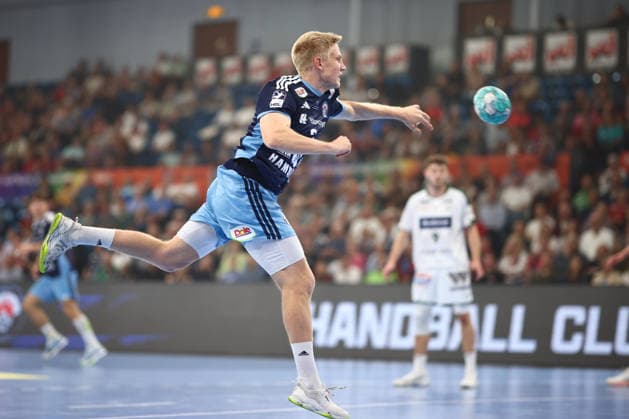Handball Bundesliga HBL 2026 2027 - 27.09.2026 - Handball Club Hamburg HCH vs HSG Wetzlar . Frederik Bo Andersen ( HC Hamburg )