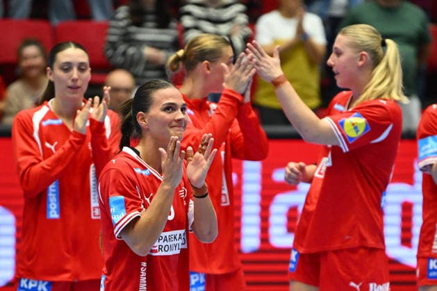 Norway - Denmark, EURO CUP Women 2026 EHF EURO CUP FINALS Elver Hageso reacts during the Euro Cup Women 2026 EHF Euro cups Finals game between Hungary and Romania, September 27, 2026, in Bucharest, Romania. Copyright: xAlexxNicodimx