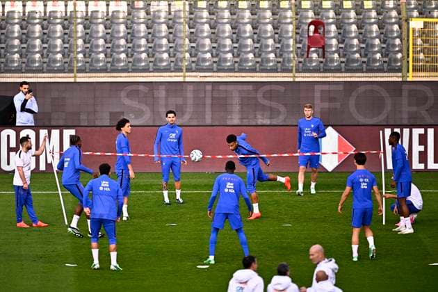Belgium v France - UEFA Nations League 2026 Media Activities 27 09 2026 BRUSSELS, BELGIUM - SEPTEMBER 27 : players of France pictured during a training session ahead of the UEFA Nations League tournament league phase matchday 2 group A1 match between Belgium and France on September 27, 2026 in Brussels, Belgium, 27 09 2026 Brussels Belgium  Copyright: xTomasxSiskx