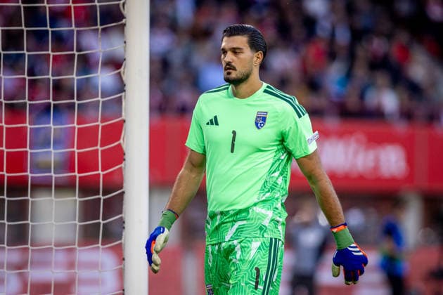 AUSTRIA - KOSOVO Arijanet Muric of Kosovo and Sassuolo during UEFA Nations League - League B - Group B3 - Matchday 2 - football match between Austria and Kosovo. Ernst Happel Stadion, Vienna, Austria, September 27, 2026. Photo by Branislav Racko Copyright: xx 080A2702