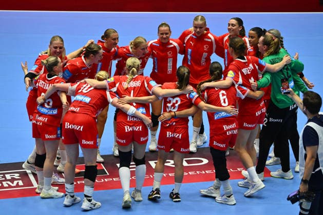 Norway - Denmark, EURO CUP Women 2026 EHF EURO CUP FINALS Denmark players react during the Euro Cup Women 2026 EHF Euro cups Finals game between Hungary and Romania, September 27, 2026, in Bucharest, Romania. Copyright: xAlexxNicodimx