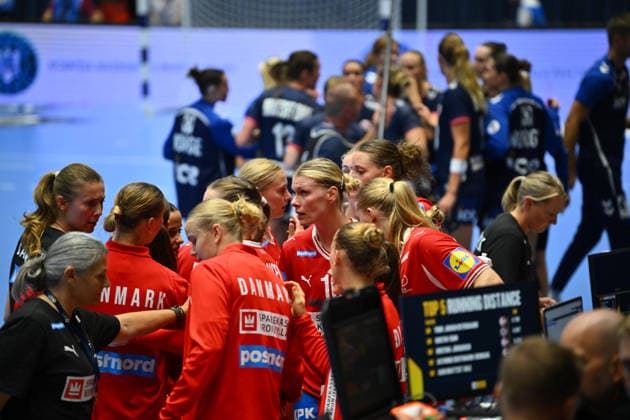Norway - Denmark, EURO CUP Women 2026 EHF EURO CUP FINALS Kathrine Heindahl of Denmark reacts during the Euro Cup Women 2026 EHF Euro cups Finals game between Hungary and Romania, September 27, 2026, in Bucharest, Romania. Copyright: xAlexxNicodimx