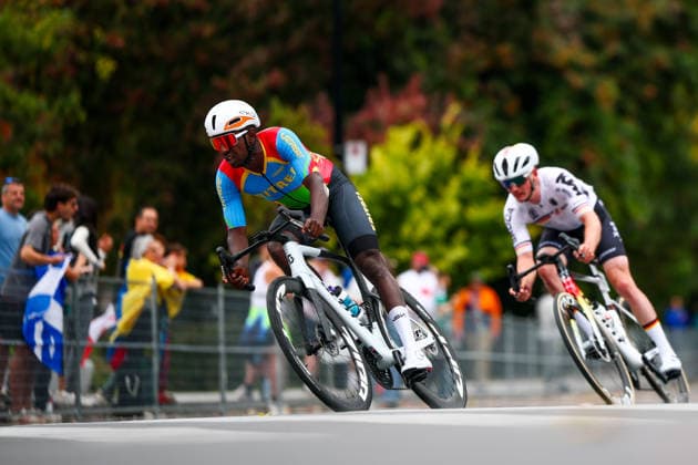 2026 UCI Road World Championships Picture by Vaughn Ridley SWpix.com - 27 09 2026 - Cycling - 2026 UCI Road World Championships - MontrÃ al, Canada - Men Elite Road Race - Biniam Girmay (Eritrea), Copyright: x xSWpix.comx(t axPhotographyxHubxLtd)xVaughnxRidley SWpix.comx SWP-3521-4826