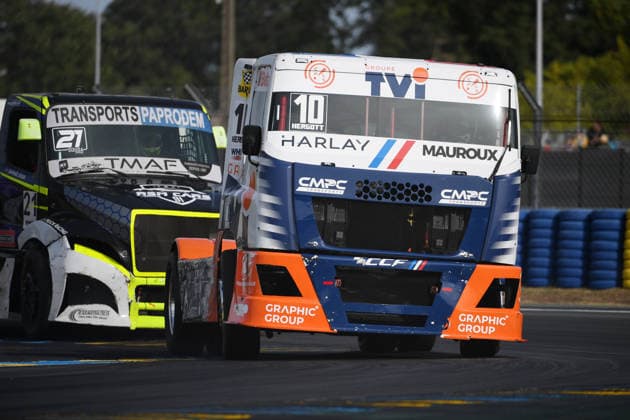 FFSA 24 HEURES CAMIONS 2026 10 HERGOTT Aurà lien (fra), Team Camions de Course Francilien, DAF, 21 SOUSA Raphaël (fra), Team Viry Truck Racing, Freightliner, action, during the 5th round of the Championnat de France FFSA Camions 2026, 24 Heures Camions, from September 26 to 27, 2026 on the Bugatti Circuit, in Le Mans, France - Le MansFrance Copyright: xRAINIERxEHRHARDTx