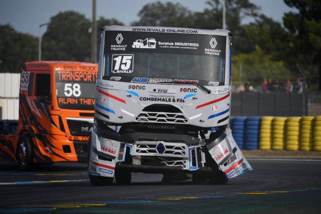FFSA 24 HEURES CAMIONS 2026 15 RIVALS Lucas (fra), Team Albi motor racing, Motorsport Renault, 58 MACHECOURT Guillaume (fra), Team MG Racing, MAN, action, during the 5th round of the Championnat de France FFSA Camions 2026, 24 Heures Camions, from September 26 to 27, 2026 on the Bugatti Circuit, in Le Mans, France - Le MansFrance Copyright: xRAINIERxEHRHARDTx
