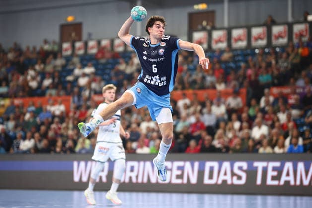 Handball Bundesliga HBL 2026 2027 - 27.09.2026 - Handball Club Hamburg HCH vs HSG Wetzlar . Elias Kofler ( HC Hamburg )