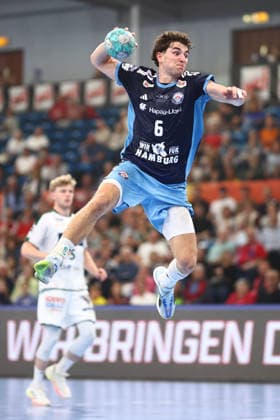 Handball Bundesliga HBL 2026 2027 - 27.09.2026 - Handball Club Hamburg HCH vs HSG Wetzlar . Elias Kofler ( HC Hamburg )
