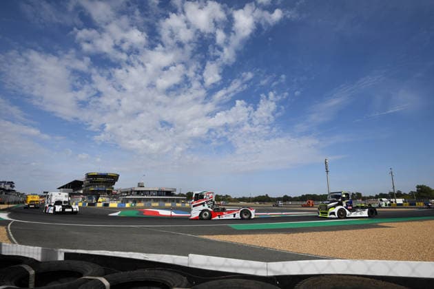 FFSA 24 HEURES CAMIONS 2026 94 RODRIGUES Ivan (fra), Team Luxosport, MAN, 21 SOUSA RaphaÃ«l (fra), Team Viry Truck Racing, Freightliner, action, during the 5th round of the Championnat de France FFSA Camions 2026, 24 Heures Camions, from September 26 to 27, 2026 on the Bugatti Circuit, in Le Mans, France - Le MansFrance  Copyright: xRAINIERxEHRHARDTx