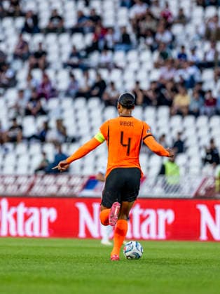 BELGRADE: Netherlands defender Virgil van Dijk during the UEFA Nations League match between Serbia and the Netherlands at Rajko Mitic Stadium on September 27, 2026, in Belgrade, Serbia. Photo by DeFodi Images
