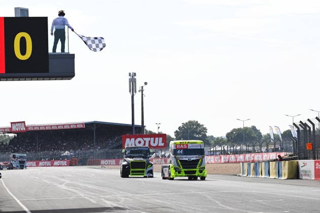FFSA 24 HEURES CAMIONS 2026 44 ANDRE Jonathan (fra), Team Lion Truck Racing, MAN, 21 SOUSA RaphaÃ«l (fra), Team Viry Truck Racing, Freightliner, action, during the 5th round of the Championnat de France FFSA Camions 2026, 24 Heures Camions, from September 26 to 27, 2026 on the Bugatti Circuit, in Le Mans, France - Le MansFrance  Copyright: xRAINIERxEHRHARDTx