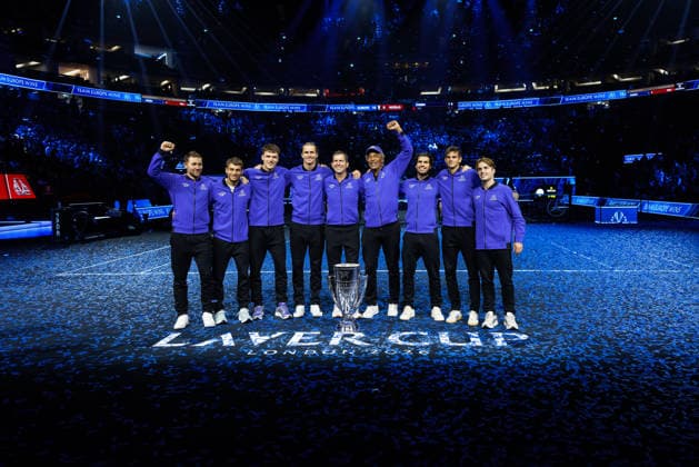 Players of Team Europe celebrate winning the 2026 Laver Cup at The O2 Featuring: Team Europe Where: London, United Kingdom When: 27 Sep 2026 Credit: Alex Cropper Cover Images EDITORIAL USE ONLY. NOT FOR USE BY NEWSPAPERS BASED IN THE UK. Copyright: xx coverimg56064222