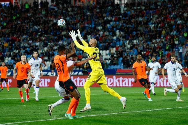 BELGRADE , 27-09-2026 , Rajko Mitic stadium , season 2026 2027 , UEFA Nations League football , Match between Serbia and The Netherlands , picture shows Serbia goalkeeper Vanja Milinkovic-Savic Serbia - Netherlands  x207661508x Copyright: