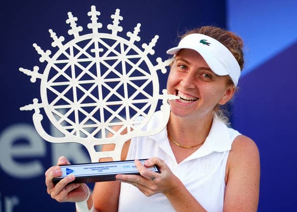 Ankara Open WTA, Tennis Damen 125 Tennis Tournament ANKARA, TURKIYE - SEPTEMBER 27: Turkish tennis player Berfu Cengiz poses for a photo with the championship trophy after defeating her Serbian opponent Teodora Kostovic 2-1 (2-6, 6-4, 7-5) in the singles final of the Ankara Open WTA 125 tennis tournament hosted by Topspin Tennis Academy Bilkent in Ankara, Turkiye, on September 27, 2026. Evrim Aydin Anadolu Ankara Turkey. Editorial use only. Please get in touch for any other usage.  Copyright: x2026xAnadoluxEvrimxAydinx