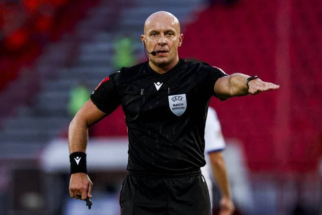 BELGRADE - Referee Szymon Marciniak during the UEFA Nations League match between Serbia and the Netherlands at the Rajko Mitic Stadium on 27 September 2026 in Belgrade, Serbia. MARCEL TER BALS ANP UEFA Nations League 2026 27 xVIxANPxSportx xMarcelxterxBalsxIVx 570426621 originalFilename: 570426621.jpg