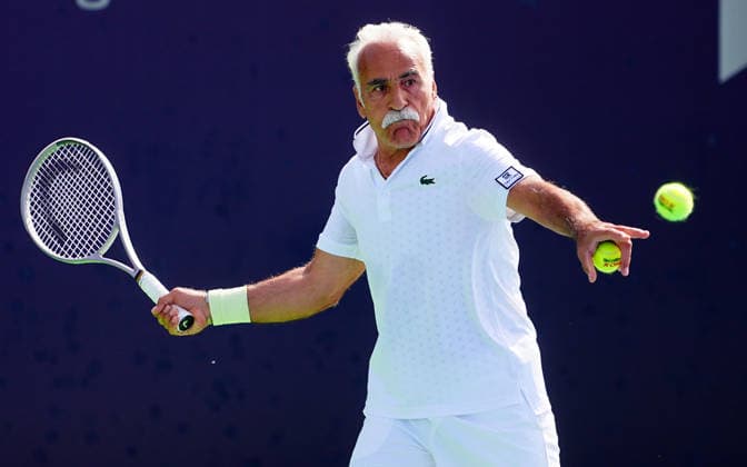 Ankara Open WTA, Tennis Damen 125 Tennis Tournament ANKARA, TURKIYE - SEPTEMBER 27: Former professional tennis player Mansour Bahrami, also known as the King of Trick Shots, takes part in an exhibition match during the Turk Telekom Ankara Open WTA 125 tennis tournament in Ankara, Turkiye, on September 27, 2026. Evrim Aydin Anadolu Ankara Turkey. Editorial use only. Please get in touch for any other usage.  Copyright: x2026xAnadoluxEvrimxAydinx