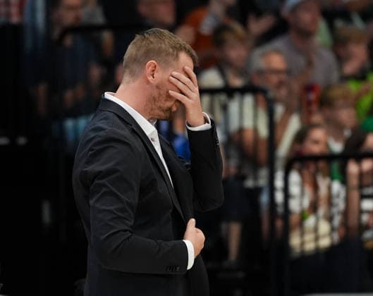 Vincent Van Sliedregt, Medikamente per Klick Bayreuth; Head Coach Reacts; GER; EPG Baskets Koblenz vs. Medikamente per Klick Bayreuth; Barmer 2 Basketball Bundesliga; ProA; Matchday 1, 2026–27 Season, EPG Arena, Koblenz, September 27, 2026 EPG Baskets Koblenz vs. Medikamente per Klick Bayreuth, ProA, Matchday 1, 2026–27 Season, September 27, 2026, Koblenz Copyright: xEibner-Pressefoto ScottxColemanx EP_SCN