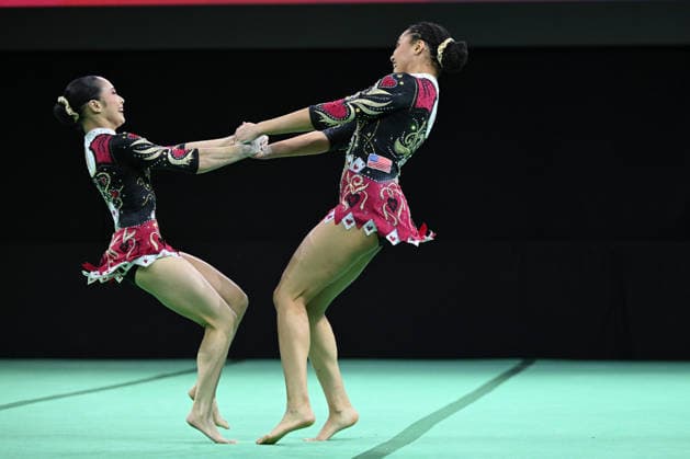 IPA89041413 - NOBLE Willow PADIOS Sydney (USA) at the 30th World Acrobatic Gymnastics Championships, Gymnastics in Pesaro, Italy, September 27, 2026  Copyright: xFilippoxTomasi IPAxSportx xx IPA89041413