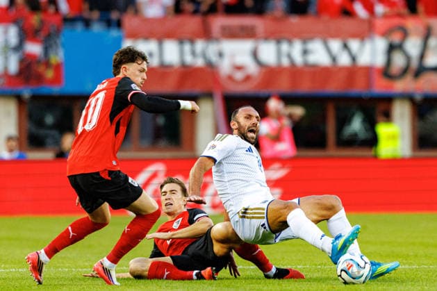 VIENNA, AUSTRIA - 27 SEPTEMBER 2026: Image shows Wanner Paul (Austria, 10) during UEFA Nations League 2026 27 League B, Group B3, Matchday 2: Austria vs Kosovo at Ernst-Happel-Stadion on 27 09 2026 in Vienna, Austria. Austria Copyright: xFröhlichxPascalx