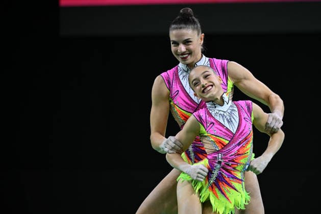 IPA89041650 - Rony Cohen and Sokolovsky, performing the Shiraz routine (ISR), at the 30th Acrobatic Gymnastics World Championships in Pesaro, Italy, on September 27, 2026  Copyright: xFilippoxTomasi IPAxSportx xx IPA89041650
