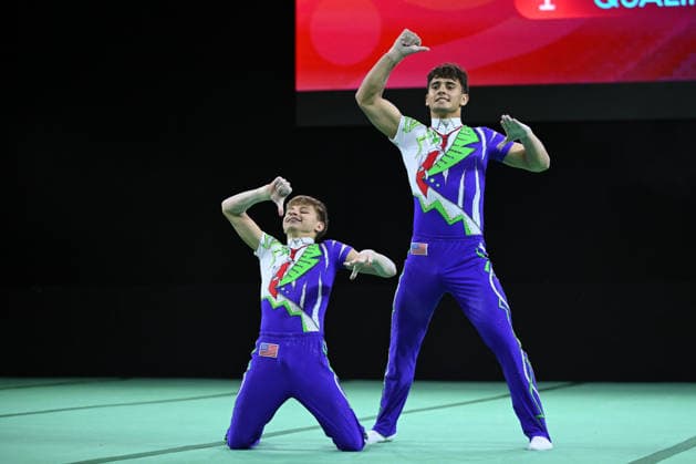 IPA89041425 - OSSOLODKOV Vsevolod OSSOLODKOV Yaroslav (USA) during the 30th World Acrobatic Gymnastics Championships, held in Pesaro, Italy, on September 27, 2026  Copyright: xFilippoxTomasi IPAxSportx xx IPA89041425
