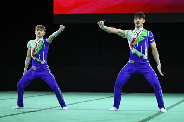 IPA89041429 - OSSOLODKOV Vsevolod OSSOLODKOV Yaroslav (USA) at the 30th World Acrobatic Gymnastics Championships, held in Pesaro, Italy, on September 27, 2026  Copyright: xFilippoxTomasi IPAxSportx xx IPA89041429