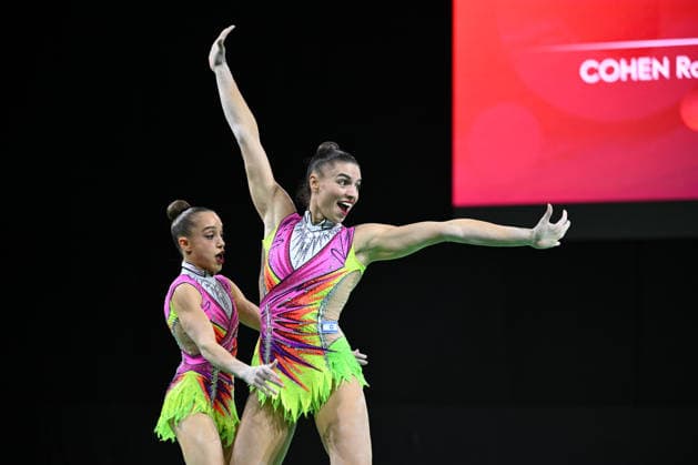 IPA89041634 - Rony Cohen and Sokolovsky, performing the Shiraz routine (ISR), at the 30th World Acrobatic Gymnastics Championships in Pesaro, Italy, on September 27, 2026  Copyright: xFilippoxTomasi IPAxSportx xx IPA89041634