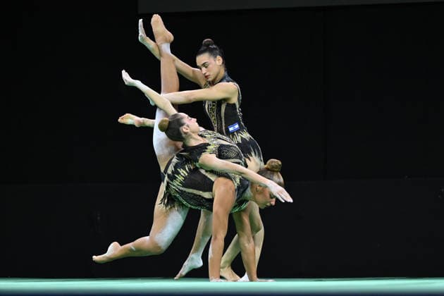 IPA89041656 - OVADIA Mary, RONEN Noam, YIFRAH Noa (ISR) during the 30th Acrobatic Gymnastics World Championships in Pesaro, Italy, on September 27, 2026  Copyright: xFilippoxTomasi IPAxSportx xx IPA89041656