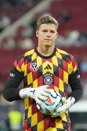 Goalie Finn Dahmen, Germany, Augsburg, September 27, 2026, Germany vs. Greece, UEFA Nations League, WWK Arena, Matchday 2