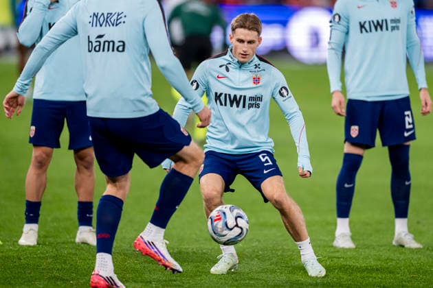 September 27, 2026: Fredrik Sjovold of Norway ahead of the Nations League soccer match between Norway and Portugal on September 27, 2026 in Oslo. Photo by Marius Simensen, BILDBYRAN COP 238 VG1010 bbeng soccer football fotball Nations League international match Norway Portugal  Copyright: MARIUSxSIMENSEN BB260927ZP018