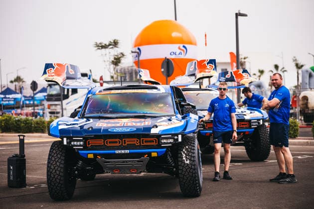 W2RC - RALLYE DU MAROC 2026 227 ROMA Nani (esp), HARO Alex (esp), Ford Raptor, Ford Racing, FIA W2RC, ULT T1+, ambiance during the Scrutineering of the Rallye du Maroc 2026, 4th round of the 2026 WR2C Championship from September 26 to 27, 2026 in Agadir, Morocco - AgadirMorocco  Copyright: xDamienxSaulnierx