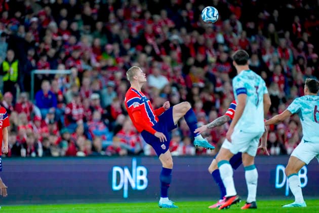 Soccer, Nations League Norway vs. Portugal, Nations League Oslo 20260927 Norway s Erling Braut Haaland during the international soccer match between Norway and Portugal in the Nations League. Photo by Cornelius Poppe, NTB, Oslo, Norway. EDITORIAL USE ONLY. RESTRICTED USE FOR BETTING COMPANIES  Copyright: xCorneliusxPoppex xNTBx