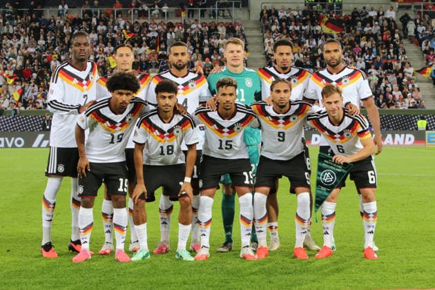 September 27, 2026 Men s Soccer 2026–2027 UEFA Nations League Matchday 2 Germany vs. Greece WWK Arena, Augsburg The team photo before the game in Augsburg, Bavaria, Germany