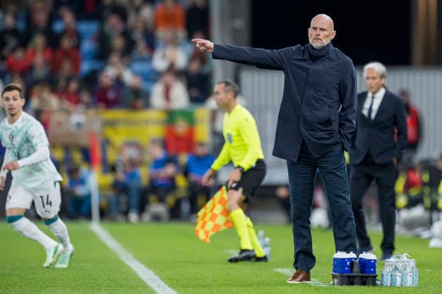 September 27, 2026: Norway s head coach, Stale Solbakken, during the Nations League soccer match between Norway and Portugal on September 27, 2026 in Oslo. Photo by Vegard Grott, BILDBYRAN. Code: VG VG1010 bbeng soccer football fotball Nations League international match Norway Portugal  Copyright: VEGARDxGRoTT BB260927VG026
