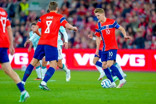 Soccer, Nations League Norway vs. Portugal, Nations League Oslo 20260927 Norway s Martin Odegaard during the international soccer match between Norway and Portugal in the Nations League. Photo: Lise Aserud, NTB, Oslo, Norway. EDITORIAL USE ONLY. RESTRICTED USE FOR BETTING COMPANIES  Copyright: xLisexAserudx xNTBx