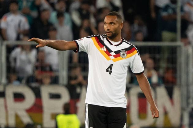 Jonathan Tah Germany, 04, Gesture, GER, Germany vs. Greece, Soccer, Men s, UEFA Nations League, 2026–2027 Season, September 27, 2026, GER, Germany vs. Greece, Soccer, Men s, UEFA Nations League, 2026–2027 season, September 27, 2026, Augsburg Copyright: xEibner-Pressefoto EdwardxCheungx EP_ECG