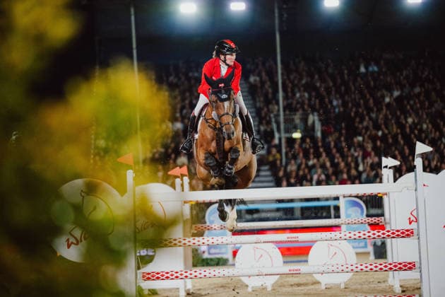 EQUESTRIAN - GCT, GP Vienna VIENNA,AUSTRIA,27.SEP.26 - EQUESTRIAN - Global Champions Tour, Grand Prix of Vienna. Image shows Bianca Babanitz (AUT) on I Will Be Famous.  GEPAxpictures xAlexanderxSolc