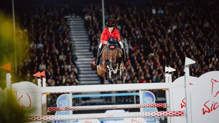 EQUESTRIAN - GCT, GP Vienna VIENNA,AUSTRIA,27.SEP.26 - EQUESTRIAN - Global Champions Tour, Grand Prix of Vienna. Image shows Bianca Babanitz (AUT) on I Will Be Famous.  GEPAxpictures xAlexanderxSolc