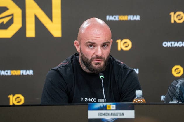 Germany OKTAGON 94, September 26, 2026, Deutsche Bank Park, Frankfurt; Edmon Ringlife Avagyan at the press conference in Frankfurt, Germany Copyright: xMijoxLubecx