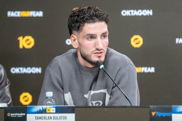 Germany OKTAGON 94, September 26, 2026, Deutsche Bank Park, Frankfurt, Tamerlan Dulatov at the press conference in Frankfurt, Germany Copyright: xMijoxLubecx