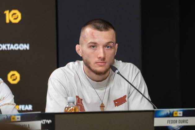 Germany OKTAGON 94, September 26, 2026, Deutsche Bank Park, Frankfurt, Fedor Duric at the press conference in Frankfurt, Germany Copyright: xMijoxLubecx