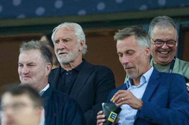 Sports Director Rudi Voeller, Germany, and DFB Managing Director Andreas Rettig, Germany vs. Greece, Soccer, DFL, DFB, UEFA Nations League, 2026–2027 season, group stage, Group B, Matchday 2 of 6, September 27, 2026, Augsburg, Bavaria, Germany Copyright: xkolbert-press MartinxAgüerax