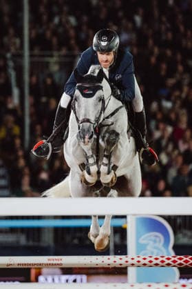 EQUESTRIAN - GCT, GP Vienna VIENNA,AUSTRIA,27.SEP.26 - EQUESTRIAN - Global Champions Tour, Grand Prix of Vienna. Image shows Maximilian Weishaupt (GER) on Zuccero HV.  GEPAxpictures xAlexanderxSolc
