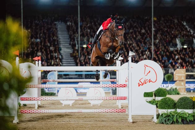 EQUESTRIAN - GCT, GP Vienna VIENNA,AUSTRIA,27.SEP.26 - EQUESTRIAN - Global Champions Tour, Grand Prix of Vienna. Image shows Bianca Babanitz (AUT) on I Will Be Famous.  GEPAxpictures xAlexanderxSolc