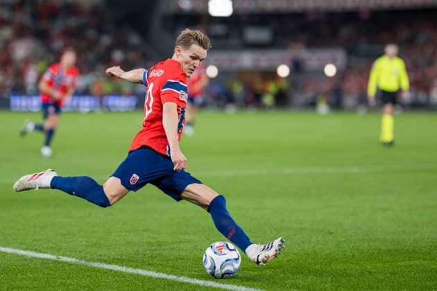 260927 Martin Ødegaard of Norway during the Nations League soccer match between Norway and Portugal on September 27, 2026, in Oslo. Photo: Marius Simensen, BILDBYRAN COP 238 VG1010 bbeng soccer soccer soccer soccer Nations League international match Norway Portugal  Copyright: MARIUSxSIMENSEN BB260927ZZ031