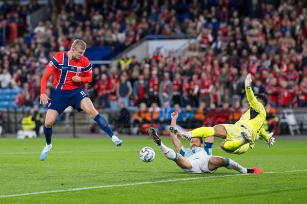 260927 during the Nations League soccer match between Norway and Portugal on September 27, 2026, in Oslo. Photo by Marius Simensen, BILDBYRAN COP 238 VG1010 bbeng, soccer, football, fotboll, Nations League, international match, n  Copyright: MARIUSxSIMENSEN BB260927ZB025