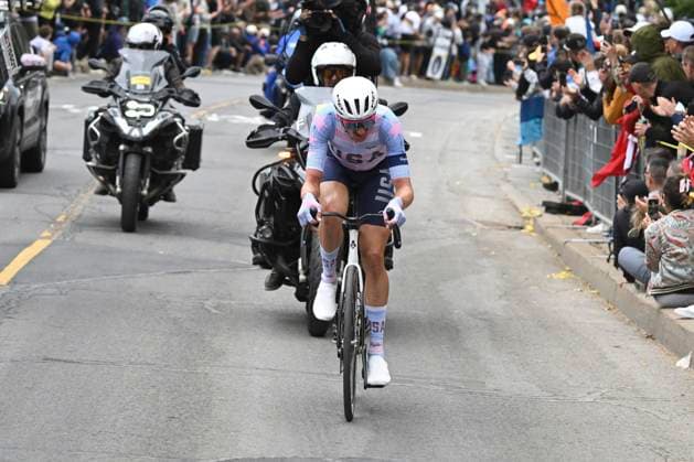 UCI 2026 Road World Championship, WM, Weltmeisterschaft Montreal 27 09 2026 MONTREAL, CANADA - SEPTEMBER 27 : Mcnulty Brandon (USA) during the Men Elite cycling road race of the 2026 UCI Road World Championships 93th edition an UCI World Championships cycling race of 273.4 km with start in Montreal and finish in Montreal on September 27, 2026 in Montreal, Canada, 27 09 2026 Montreal Canada  Copyright: xZacxWilliamsx