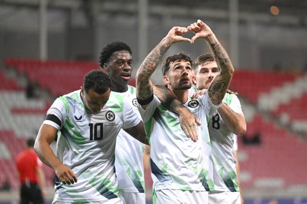 IPA89044252 - Celebrate the 1-0 goal by Troy Parrott (Ireland) during the Nations League phase, Matchday 2 between Israel and Ireland on September 27, 2026, at the Puskas Arena in Budapest, Hungary  Copyright: xVincenzoxOrlando IPAxSportx xx IPA89044252